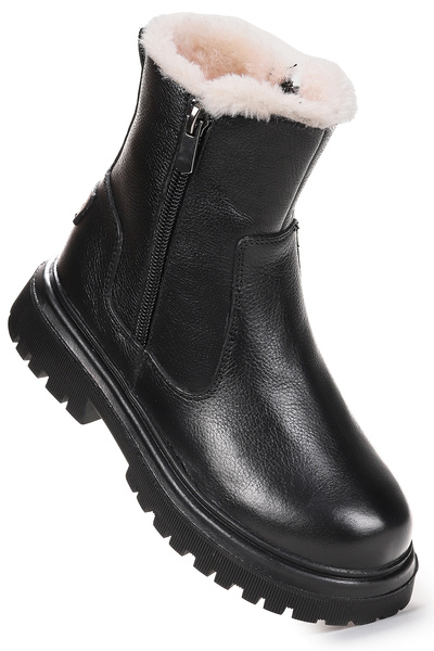 Kiko Kids Niyu 100% кожени момичешки ботуши с цип