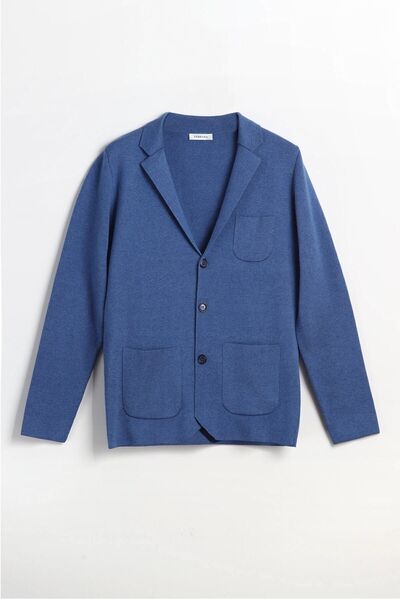 Ferraro Жакет з тонкого бавовняного трикотажу на ґудзиках