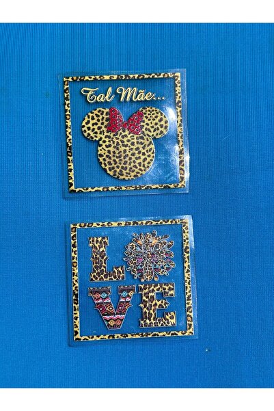 Gönülden Tasarım 6x6 cm Sa leopard dezenom providni šivaći pribor za armaturu