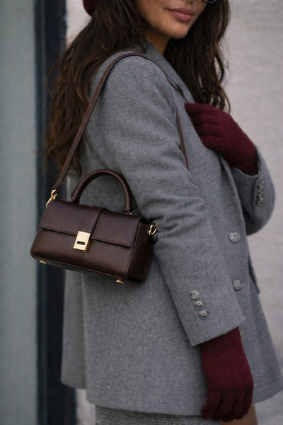 mèche atelier since 2024 Geantă de mână și de umăr pentru femei Bitter Brown ...