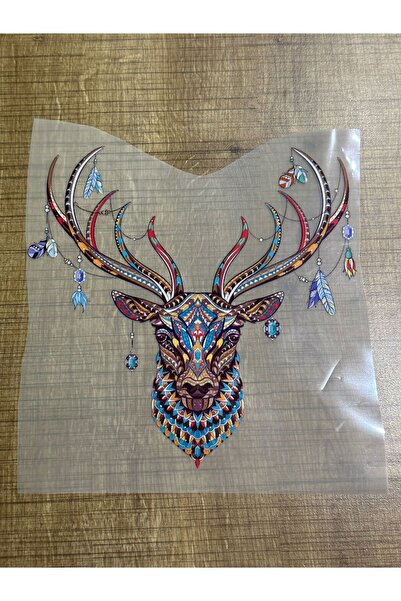 Gönülden Tasarım 20x15 Cm Ütü İle Yapışan Etnik Desenli Transfer Baskı Arma