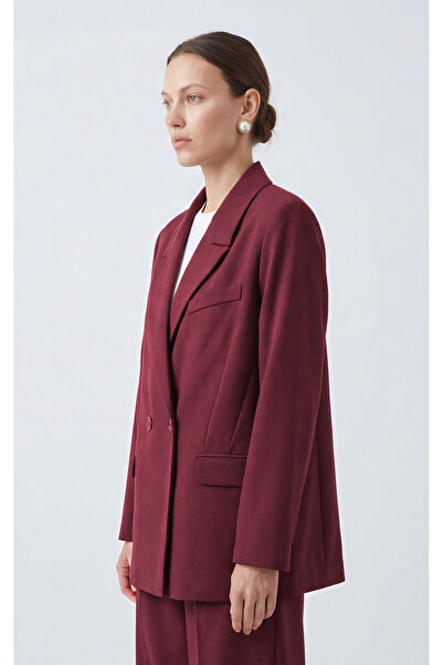 Hrsn Kadın Oversize Kruvaze Blazer Ceket