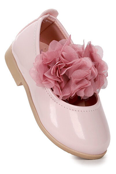 Kiko Kids حذاء باليرينا للفتيات الصغيرات من الجلد اللامع من Flovers