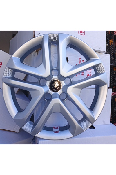 Universal Renault Megane 4 Uyumlu 16 inç Jant Kapağı 4'lü Takım Amblem Hediyeli