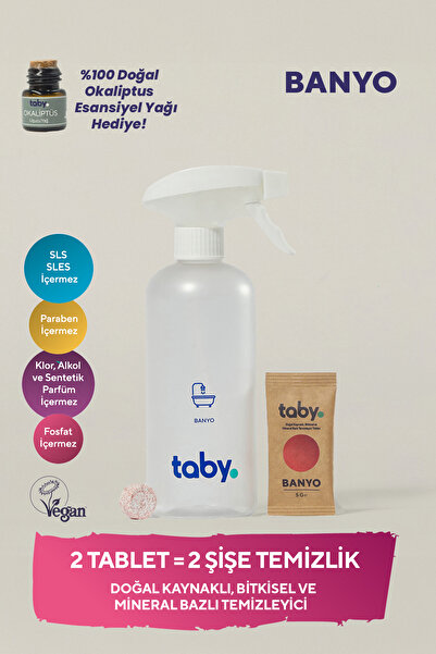 TABY Doğal Kaynaklı Bitkisel ve Mineral Bazlı Banyo Temizleyici Başlangıç Set...