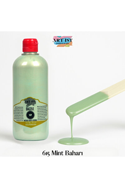 ART IST DAZZLE Metalik Sedefli ve Vernikli Su Bazlı Akrilik Boyalar 500ml | 6...