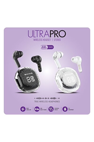 Subzero SW82 Kablosuz Kulaklık - Dijital Ekranlı, Şık Tasarım, Bluetooth Yüks...