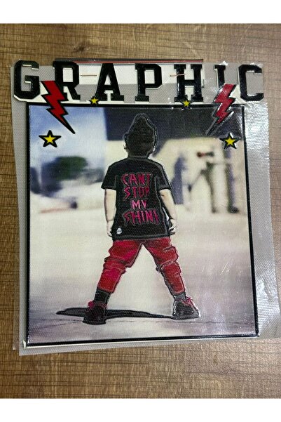 Gönülden Tasarım 22x17 cm transfer štampa na peglu sa grafičkim tekstom za de...