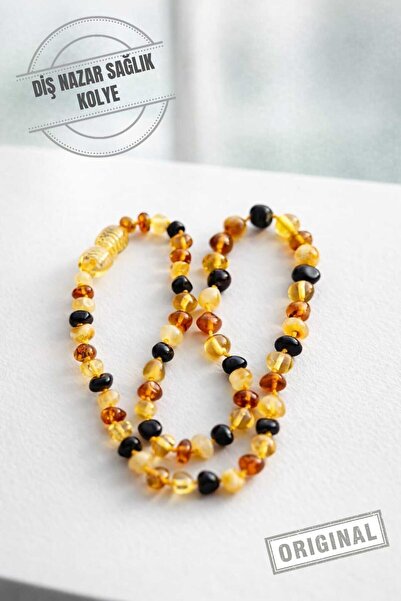 tesbihciadam Bebek Diş Çıkarma Kehribar Kolye | – Sertifikalı, Güvenli Kilit