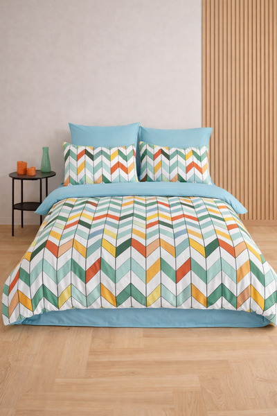 NazeninHome Dream Ranforce Double Duvet Cover Set Cotton Alessia