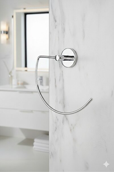 Aktel Banyo Krom Yarım Daire G Havluluk