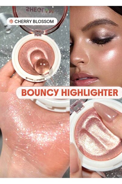 SHEGLAM Glowchi Bouncy Highlighter Cherry Blossom Işıltılı Aydınlatıcı(Açık p...