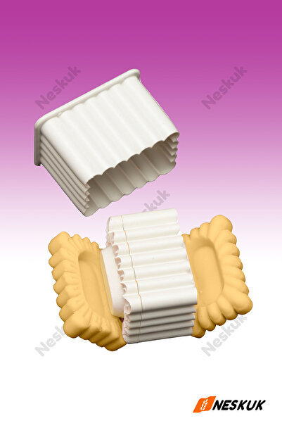 Neskuk Çift Taraflı Dikdörtgen Reçel Kesici / Basmalı kesici / Kurabiye kalıb...