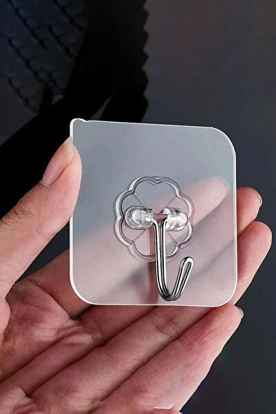 Mutlu Store Umerașe autoadezive transparente, puternice, de 6x6 cm, pentru uș...