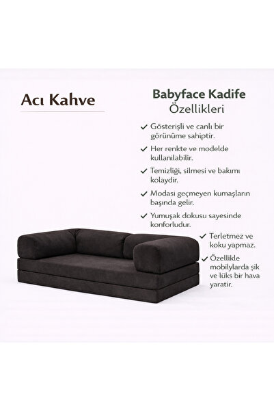 puffiber Kadife Kumaş Kanepe|Babyface Kadife|Modern Tasarım,Konforlu ve Dayan...