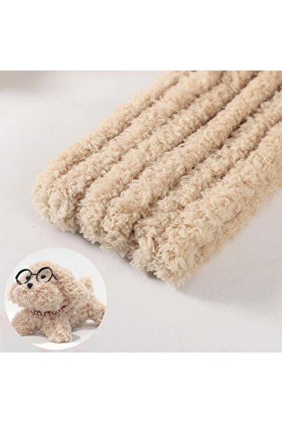 DAYBAG Peluş Tel 1 Adet Şönil Köpek Ayıcık Puppy Yapımı Kiti Göz ve Burun Dah...