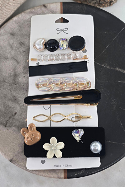 By Zeyna Aksesuar Set de modele mixte colorate Cataramă