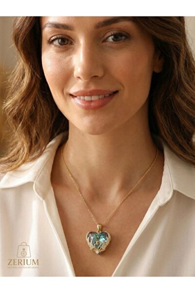 ZERİUM Infinity Blue – Sonsuz Şıklık Kolyesi I 316L Çelik (Takı Kutusuyla)