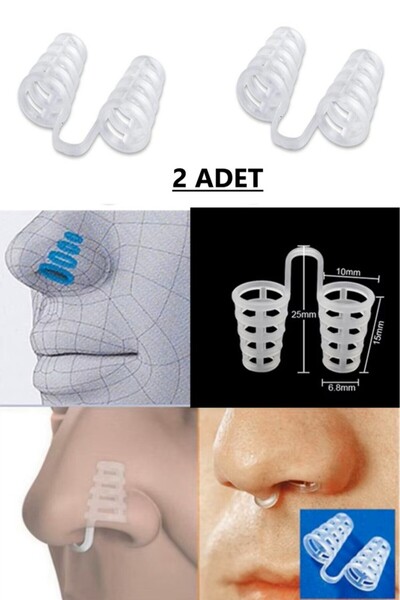 Nordmende 2 ADET Rahat Nefes Alıp Verme Uyku Horlama Önleyici Azaltıcı Burun ...