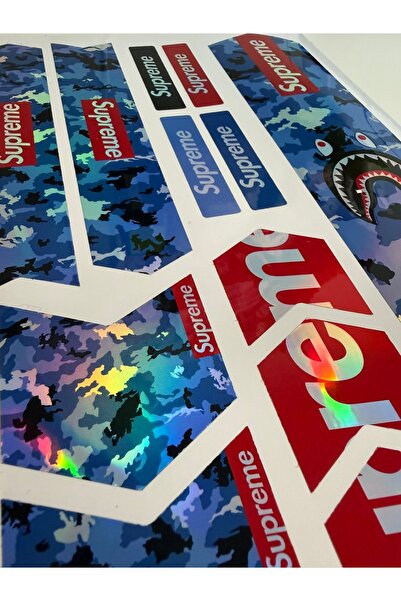cakaybu Supreme Bisiklet Sticker Seti 12 Parça – Renkli Maşa Kadro Etiketi Ho...