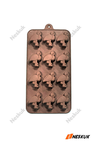 Neskuk قالب سيليكون على شكل طائر الفلامنغو لصنع الشوكولاتة والشموع والصابون و...