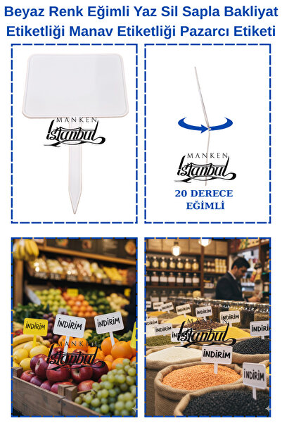 Manken İstanbul 10 قطعة زاوية كبيرة الحجم مائلة للصيف Sil مع مقبض عصاري تسمية...