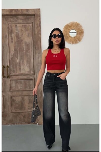 ibeeka Pantaloni din denim de culoare neagră cu șlefuire - NEGRU - 36 - ST005...