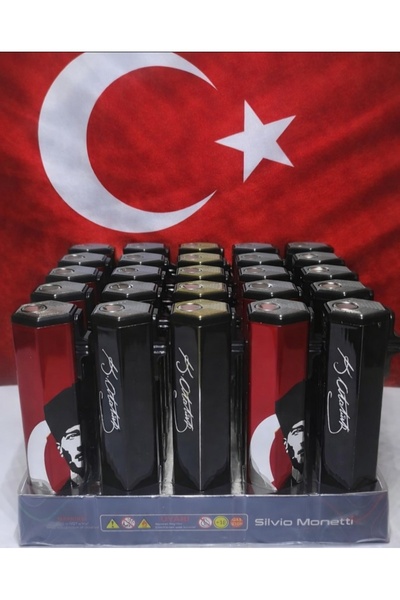 DoğanÇakmak Çakmak Atatürk figürlü (5 li set jet rüzgar çakmak)