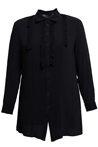 Alvina Plus Size Pleated Detailed Tunic 20401