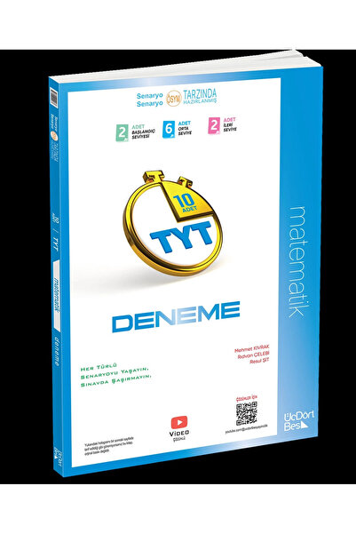 Üç Dört Beş Yayıncılık Üç Dört Beş 2026 Yks Tyt Matematik 10 Deneme Video Çöz...