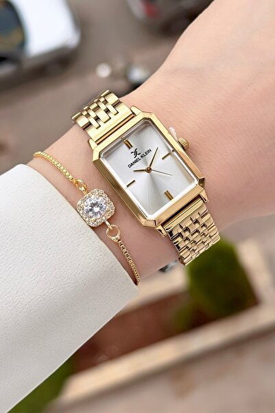 Daniel Klein Gold Renk Ayarlanabilir Kordonlu 23 mm Kadın Kol Saati ve Hediye...