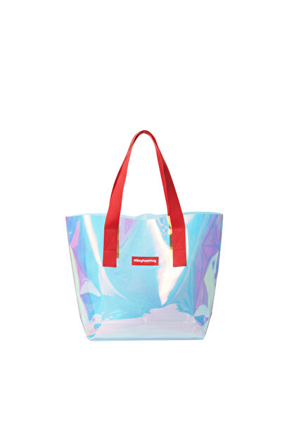Baghashtag Transparent Hologram Large Size Beach Beach Bag