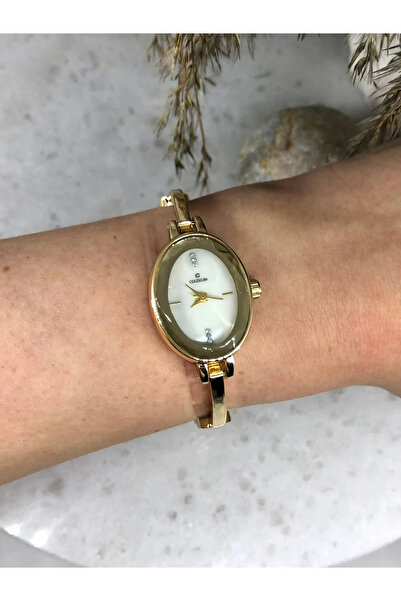 Coliseum Minimal Vintage White Gold Women's Wristwatch