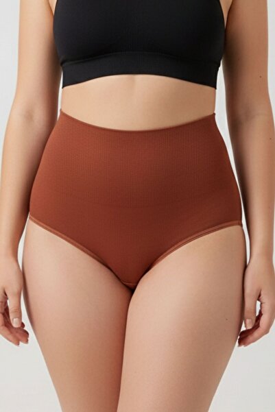 MİSTİRİK Mabet Extra εφέ σύσφιξης Slip Corset Καφέ Χρώμα