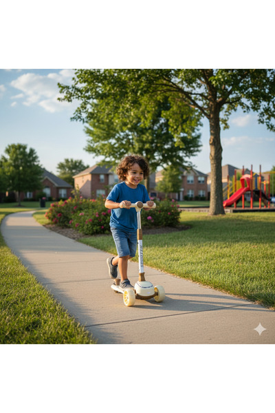 Scooter 3-wheel children's scooter with adjustable handle and ergonomic desig...