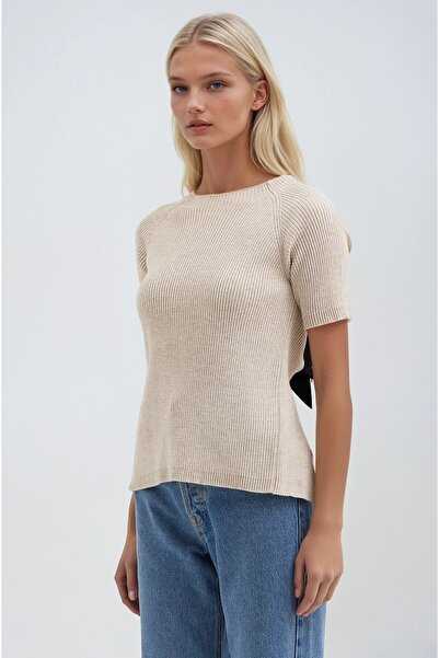 Lijuri Knitwear Blouse with Bow Detail on the Back 1385 R1-C-K2