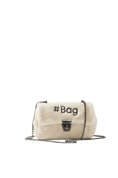Baghashtag Ecru Mini Plush Bag