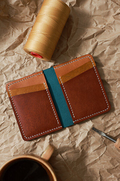 FocusDeri El Yapımı Hakiki Deri Kişiye Özel Cüzdan