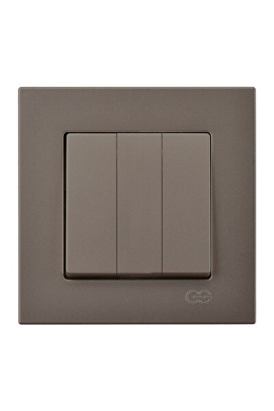 Günsan Elektrik Günsan Eqona Mocha Üçlü Anahtar