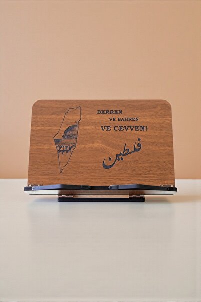 İsfahan TA Kitap Okuma Standı Masaüstü Ahşap Kuran Rahlesi Tablet Tutucu