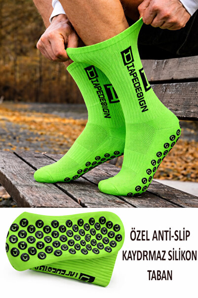 GAZELMANYA Kaydırmaz Silikon Tabanlı Futbol Çorabı Kauçuk Havlu Taban Dikişsi...