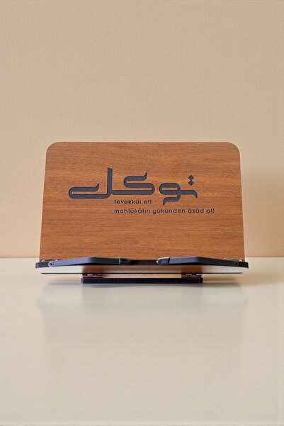 İsfahan TA Kitap Okuma Standı Masaüstü Ahşap Kuran Rahlesi Tablet Tutucu