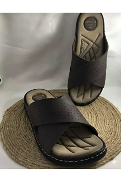 Benittokids Apella М'які шкіряні легкі чоловічі капці з перехрещеною підошвою...