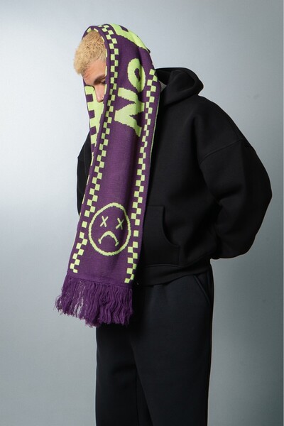 No Future Sad Boy Çift Taraflı Atkı Nf0178mrys