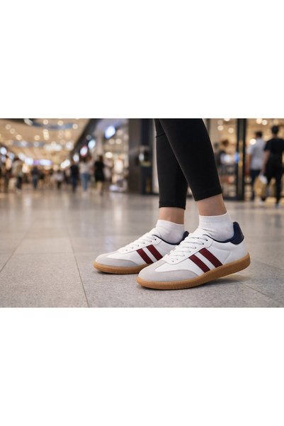 FLARF حذاء رياضي برباط ونعل حراري أبيض للجنسين