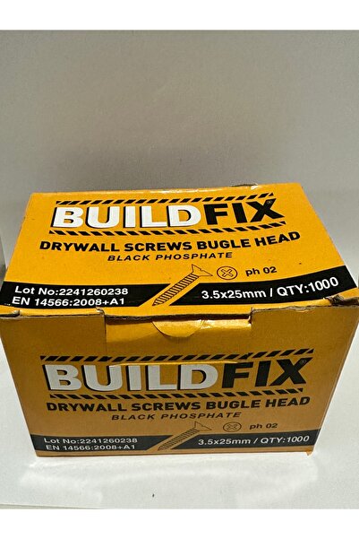 Sivri Uçlu Alçıpan Vidası 3,5x25 mm ( 1000 Adet )