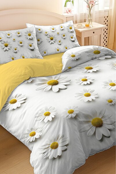 MonoHome %100 Pamuk Ranforce Çeyizlik Luxury 5d Dijital Çift Kişilik Nevresim...