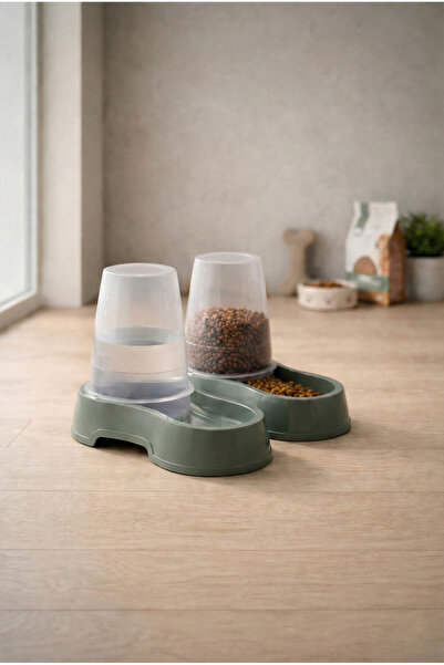 dexpet 1.5 Lt Geniş Hazneli Otomatik Kedi ve Köpek Mama Su Kabı Pratik Beslem...