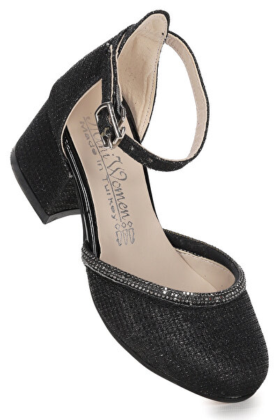 Kiko Kids Ressa Çupra Stone Sandale cu toc de 5 cm pentru fete Pantofi de seara