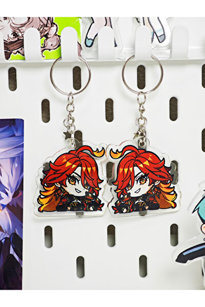 Yenaplanner حلية حقيبة Genshin Mavuika / سلسلة مفاتيح